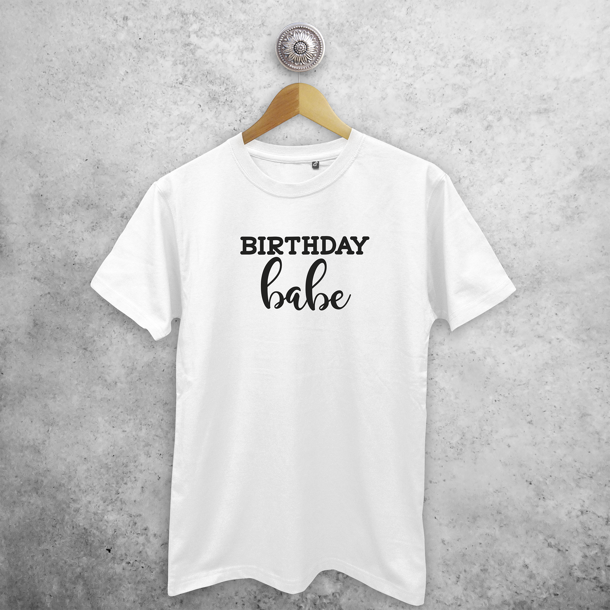 'Birthday babe' volwassene shirt