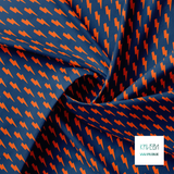 Orange lightening bolts fabric