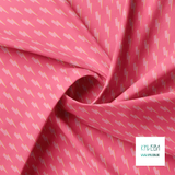 Pink lightening bolts fabric