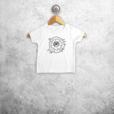 Flower baby shortsleeve shirt