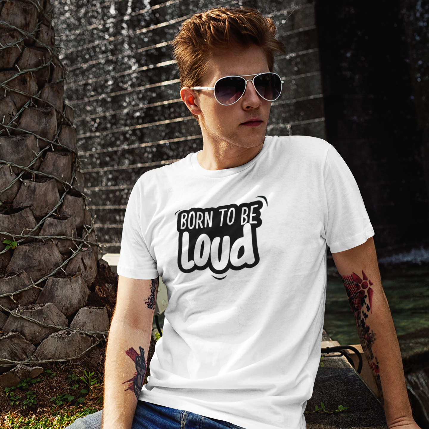 'Born to be loud' volwassene shirt