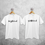 'Boyfriend' & 'Girlfriend' koppel shirts