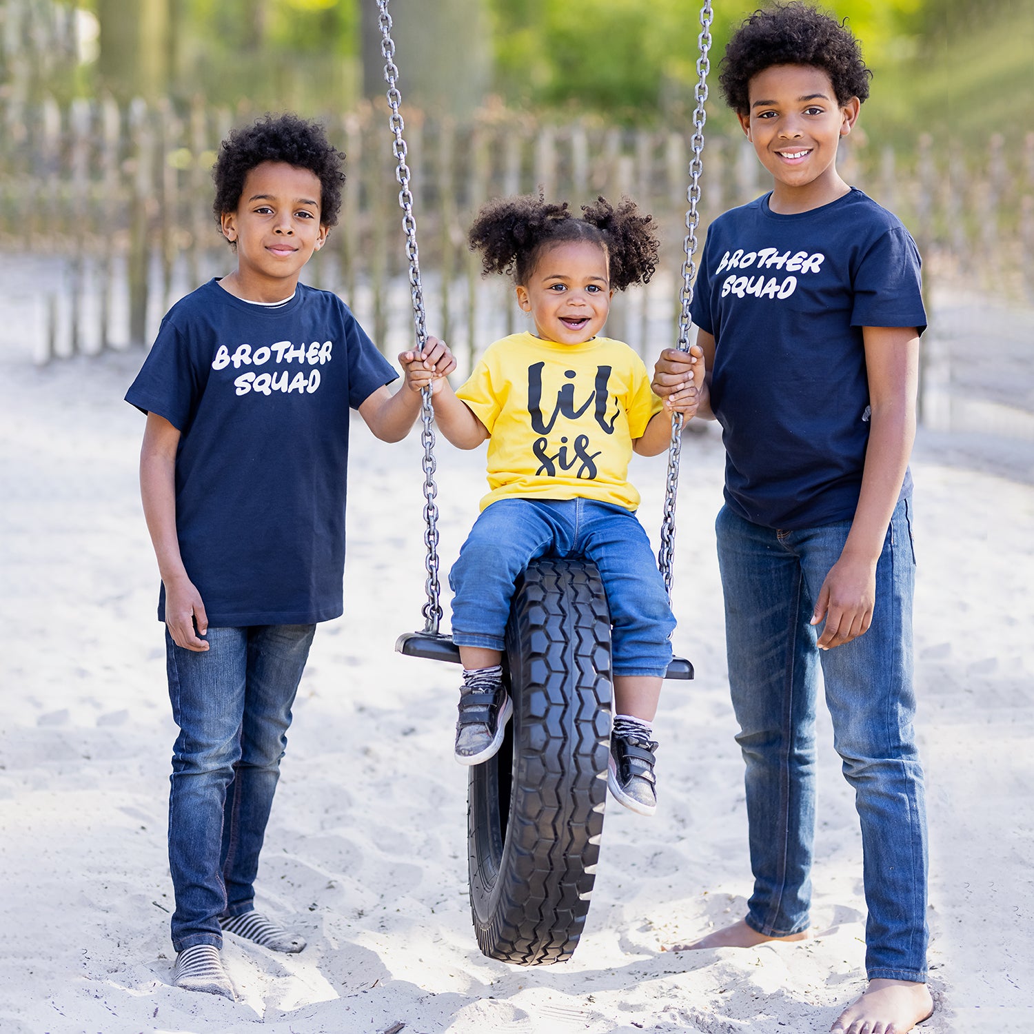 'Brother squad' kids sibling shirts