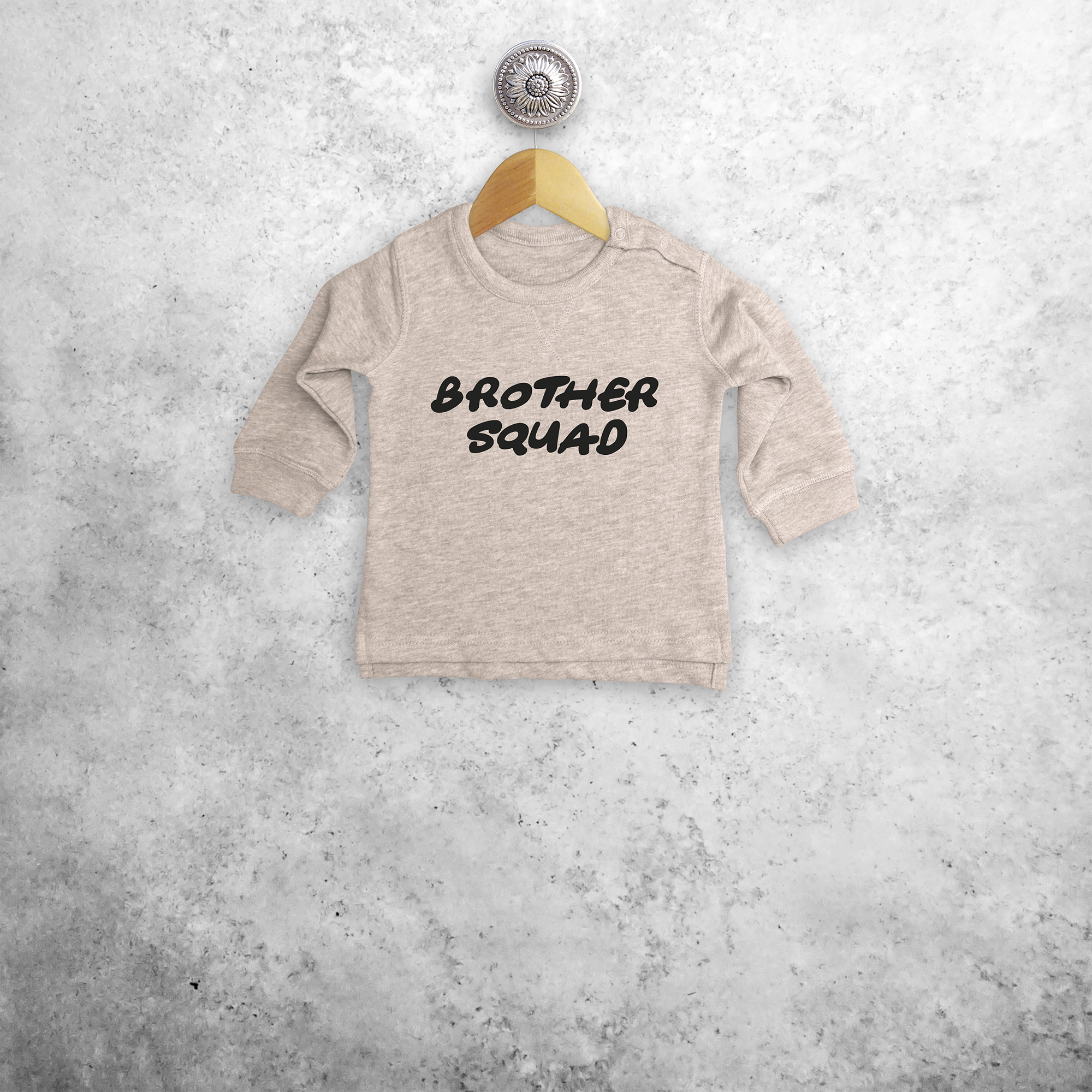 'Brother squad' baby sweater