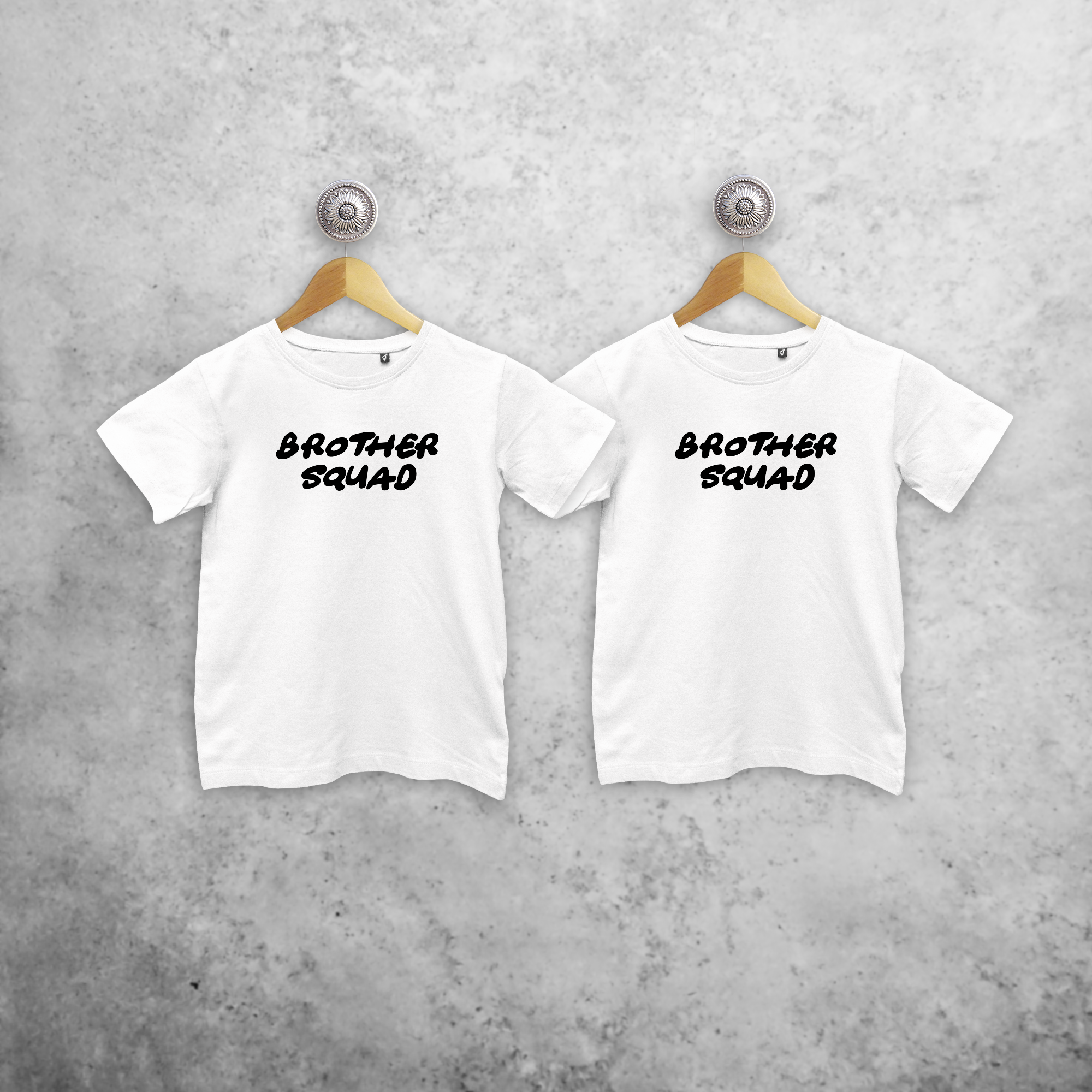 'Brother squad' kids sibling shirts