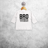 'Bro-wnies' baby longsleeve shirt