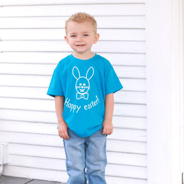 Easter bunny kids shortsleeve shirt