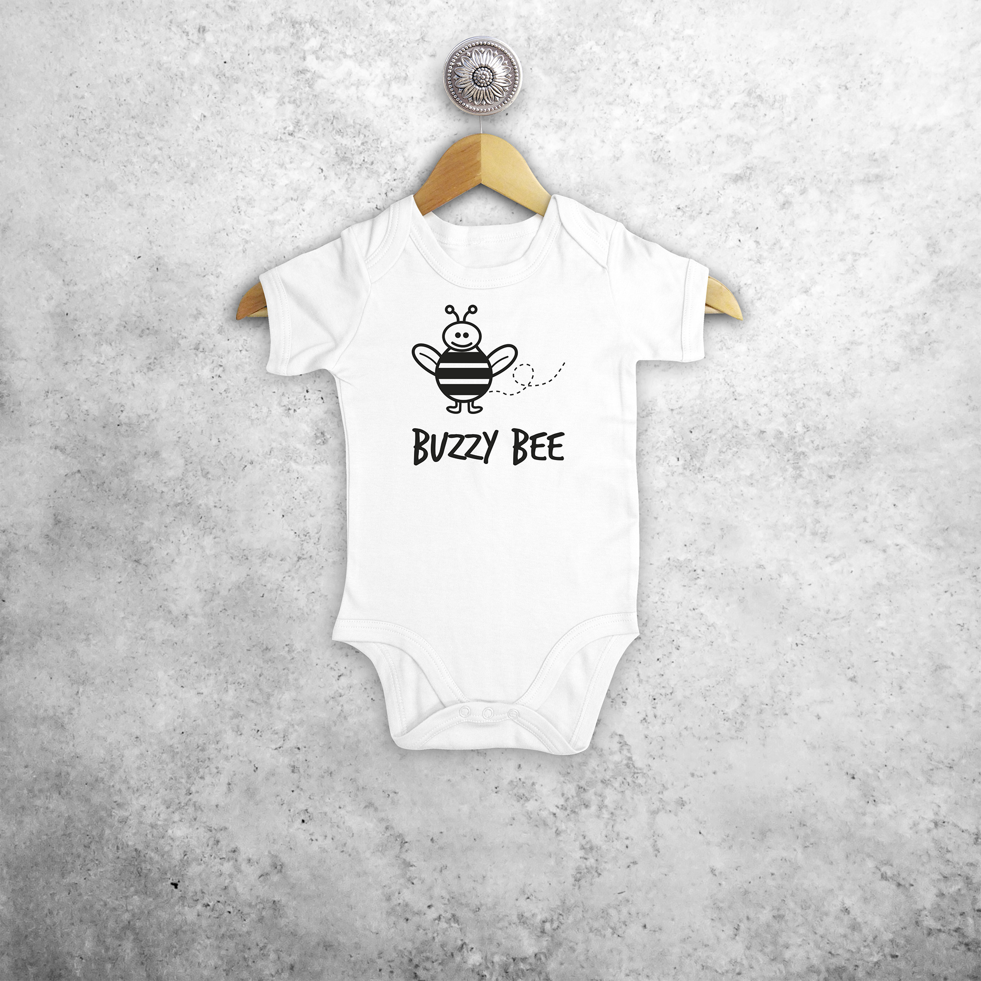 'Buzzy bee' baby shortsleeve bodysuit