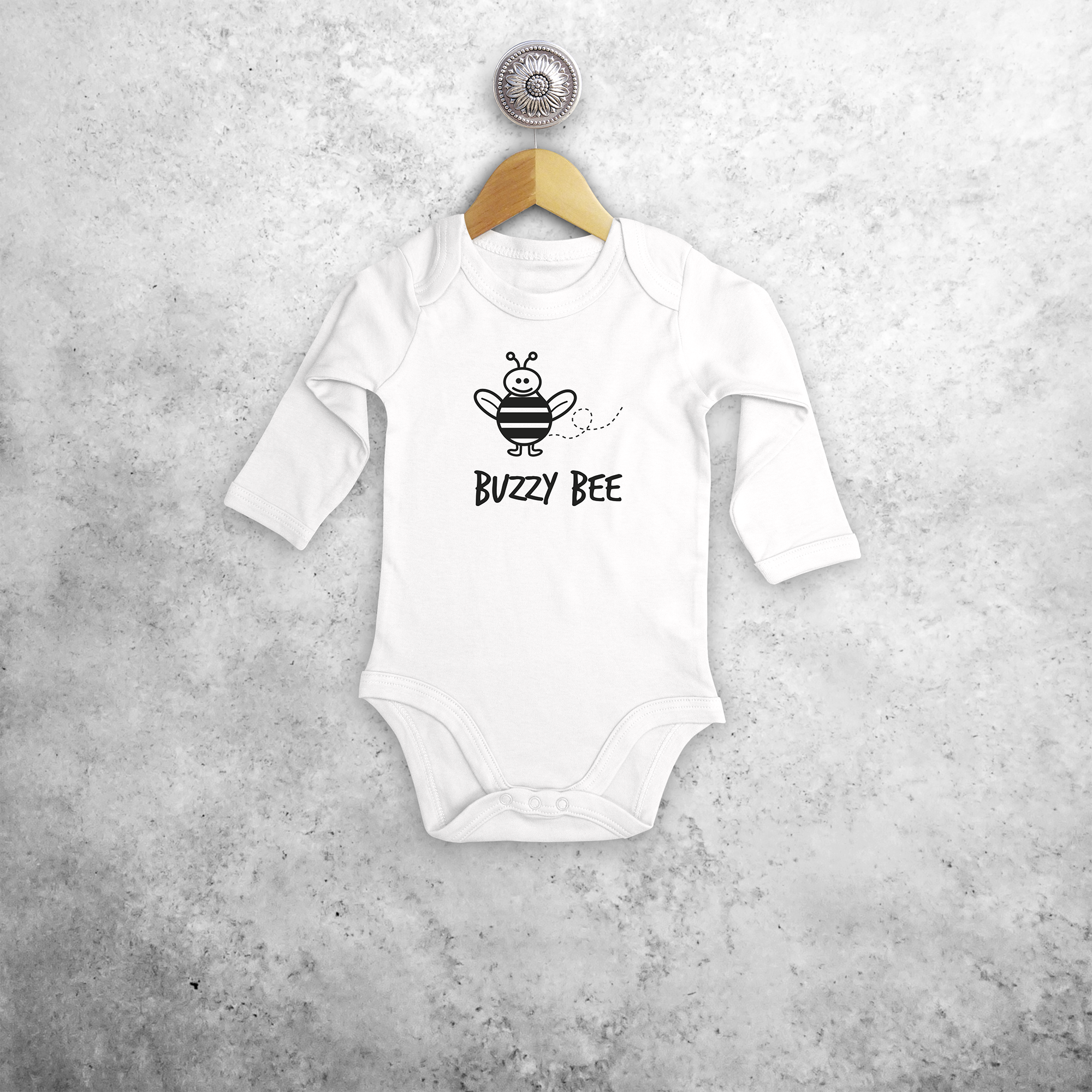 'Buzzy bee' longsleeve baby bodysuit
