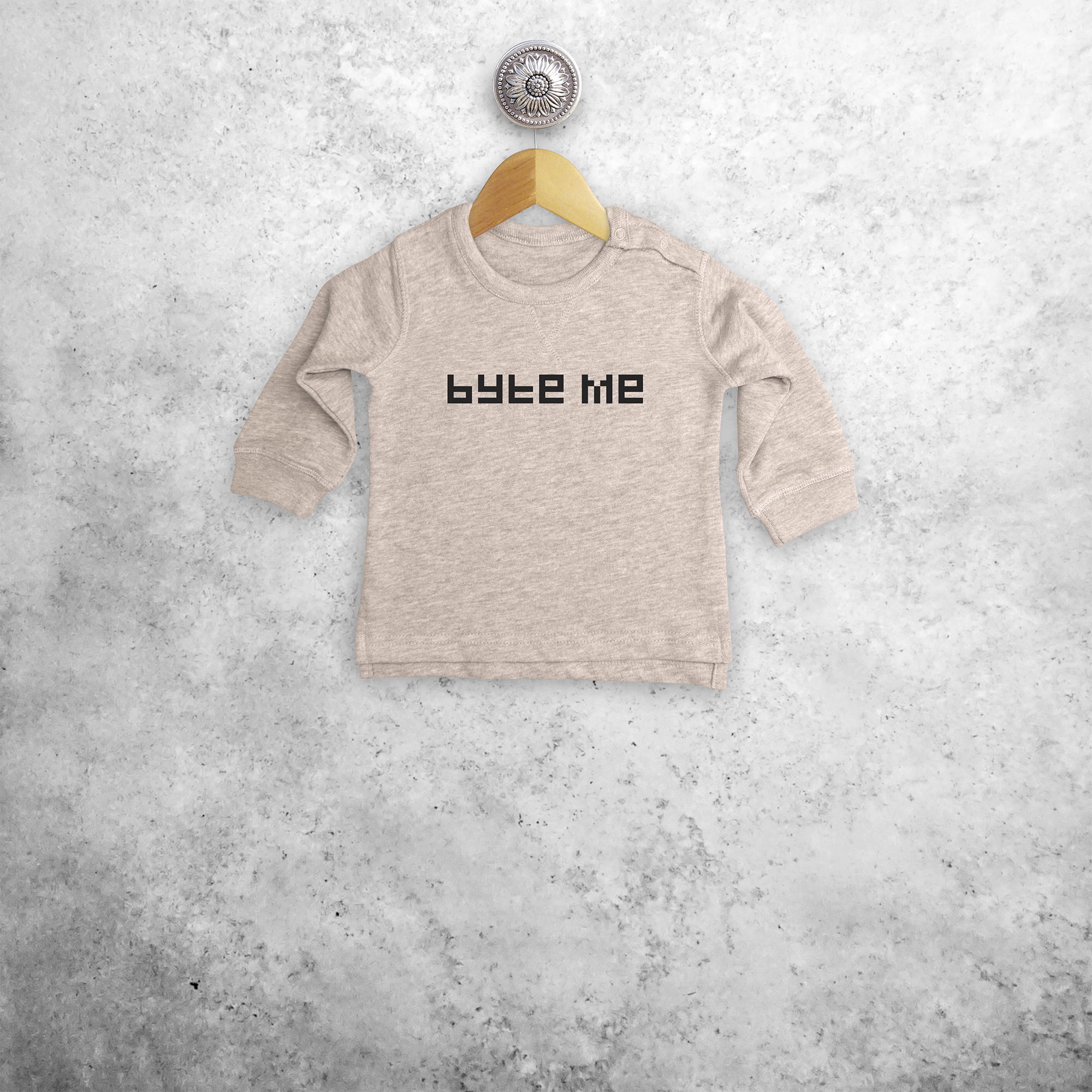 'Byte me' baby sweater