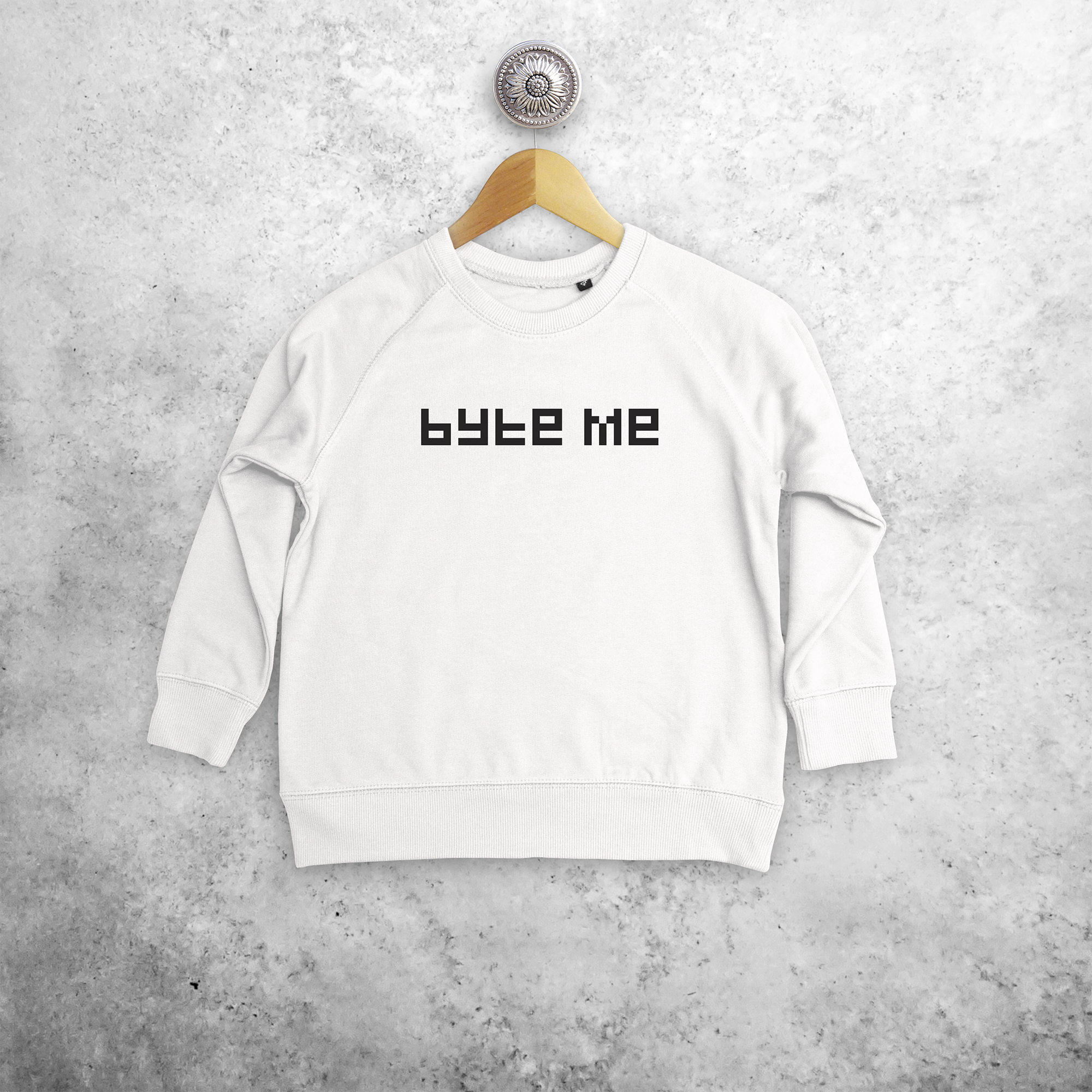 'Byte me' kids sweater
