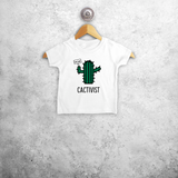 Cactivist' baby shirt met korte mouwen