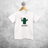 'Cactivist' kids shortsleeve shirt