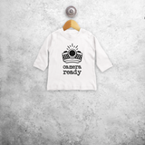 'Camera ready' baby shirt met lange mouwen