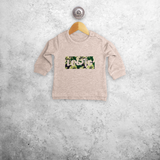 Camouflage name baby sweater