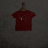 Star sign glow in the dark baby shortsleeve shirt