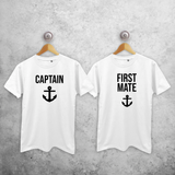 'Captain' & 'First mate' couples shirts