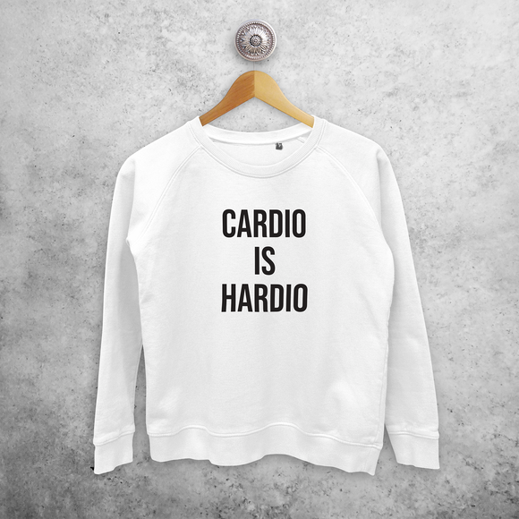 'Cardio is hardio' sweater