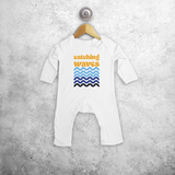 'Catching waves' baby romper