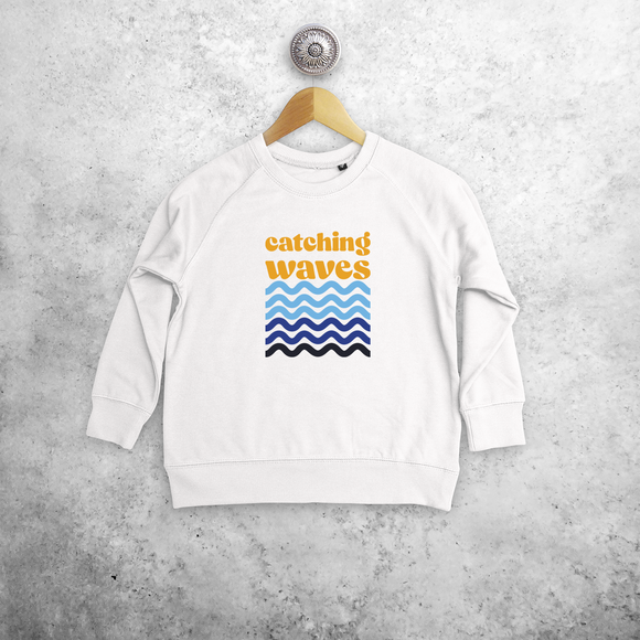 'Catching waves' kids sweater