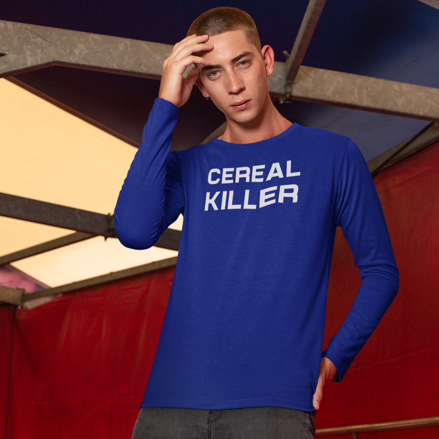 'Cereal killer' adult longsleeve shirt
