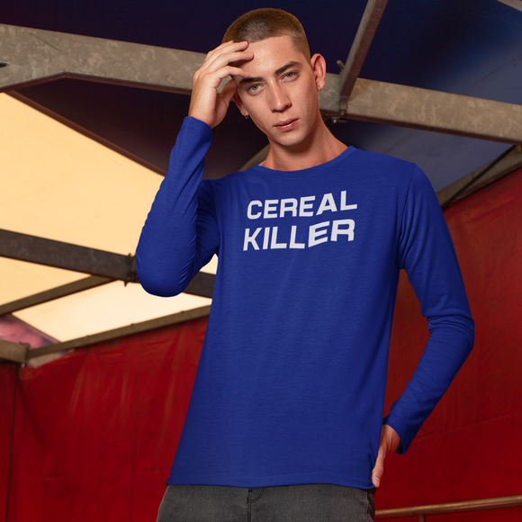 'Cereal killer' volwassene shirt met lange mouwen