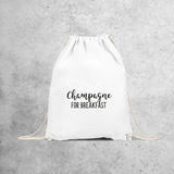 'Champagne for breakfast' backpack