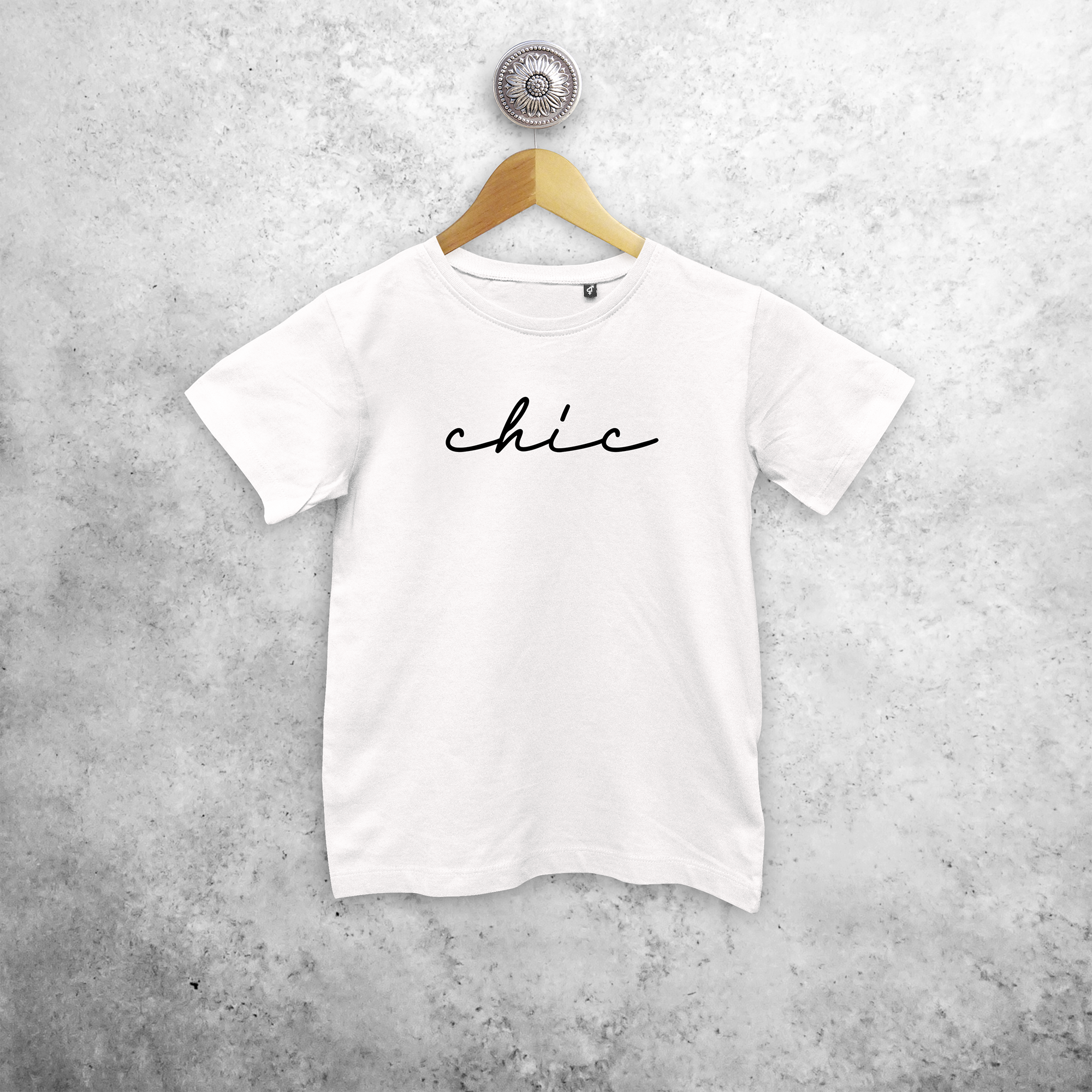 'Chic' kind shirt met korte mouwen