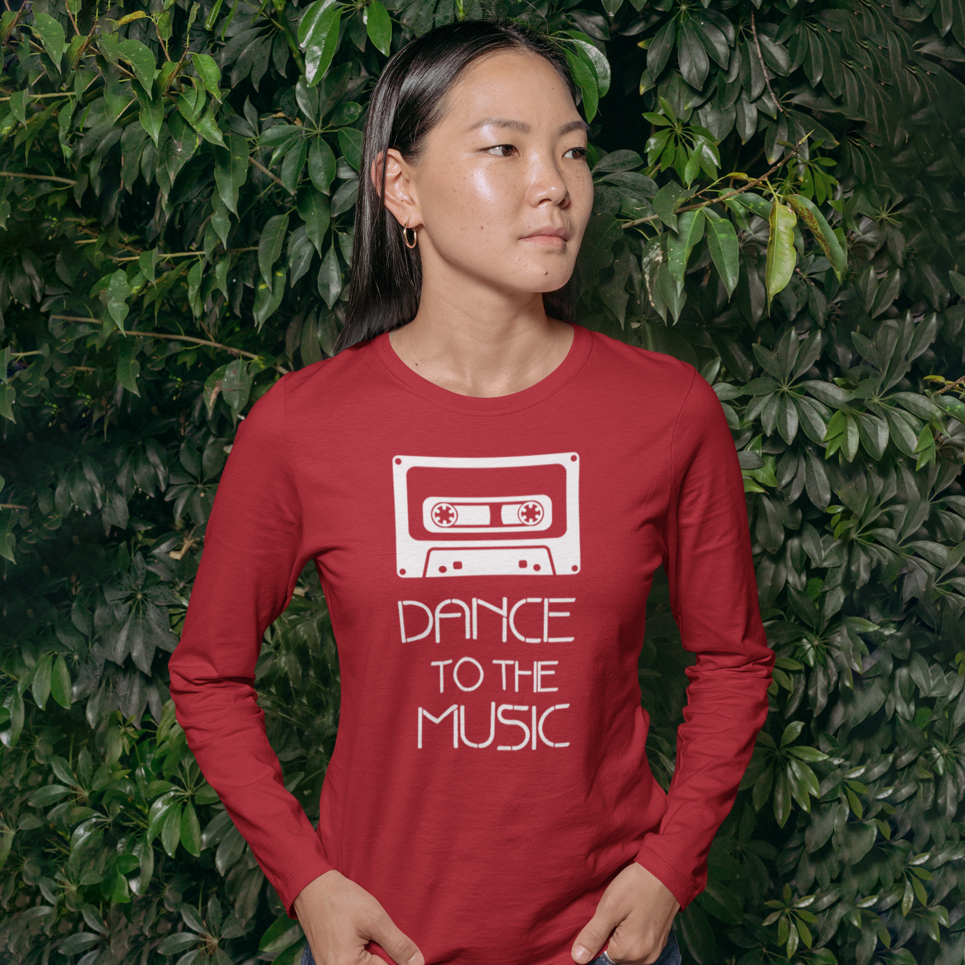 'Dance to the music' adult longsleeve shirt