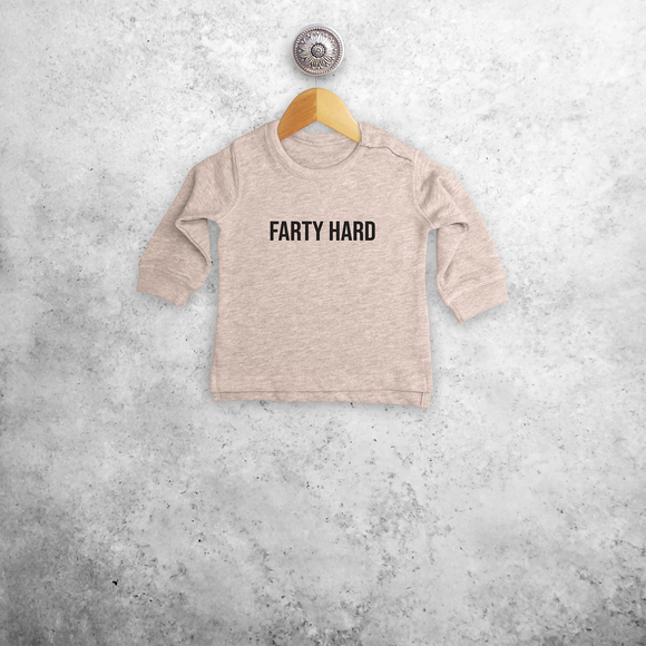'Farty hard' baby sweater