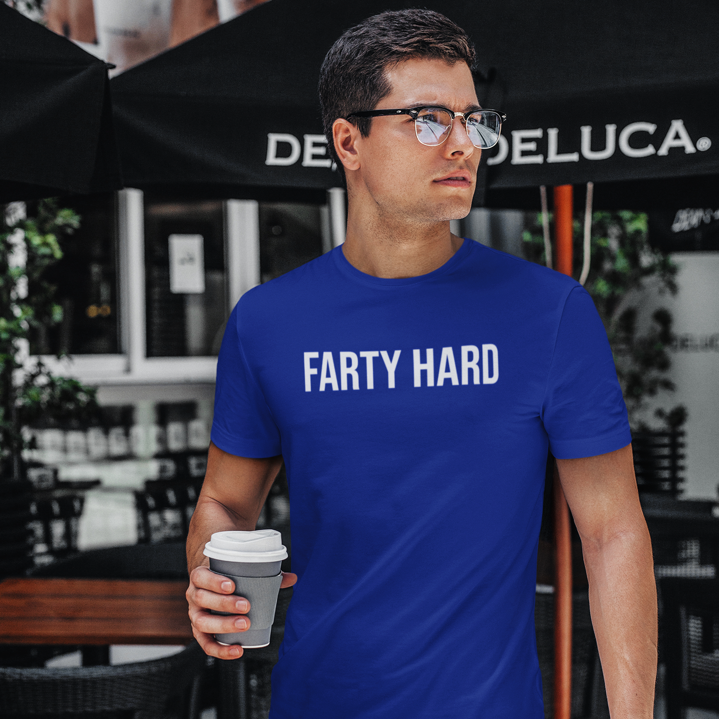'Farty hard' volwassene shirt