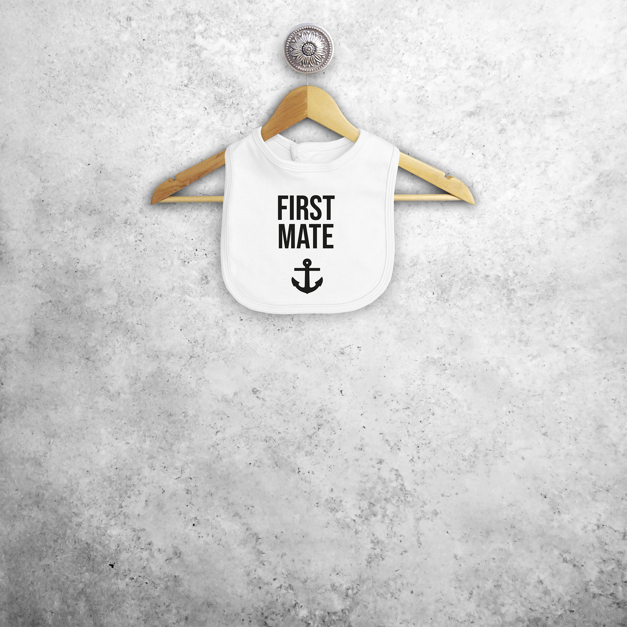 'First mate' baby bib