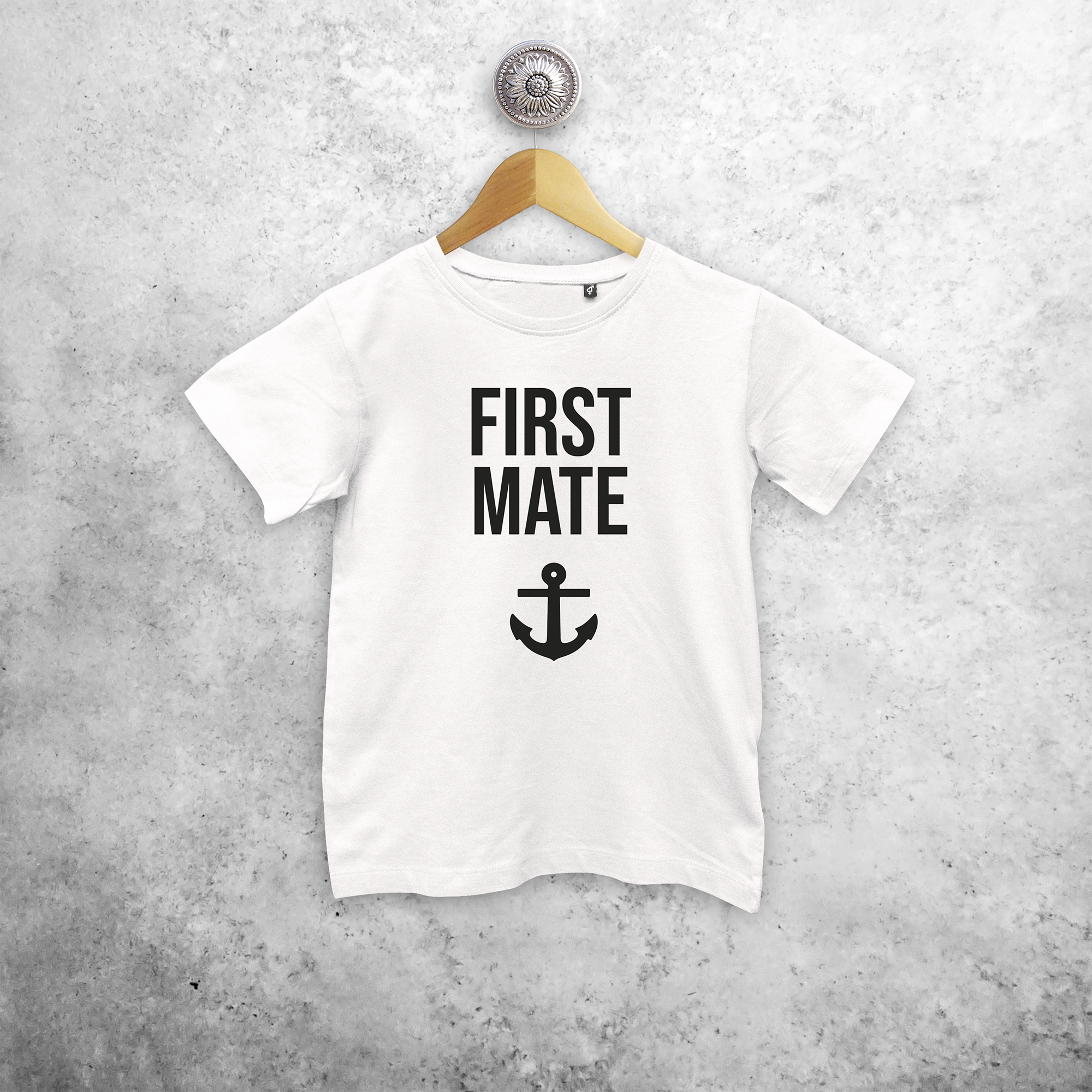 'First mate' kids shortsleeve shirt