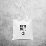 'First mate' tote bag