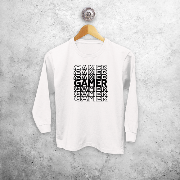 'Gamer' kind shirt met lange mouwen