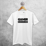 ‘Gamer – Real life is just a hobby’ volwassene shirt
