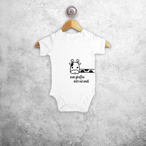 Giraffe baby shortsleeve bodysuit