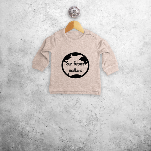 'Our future matters' baby sweater