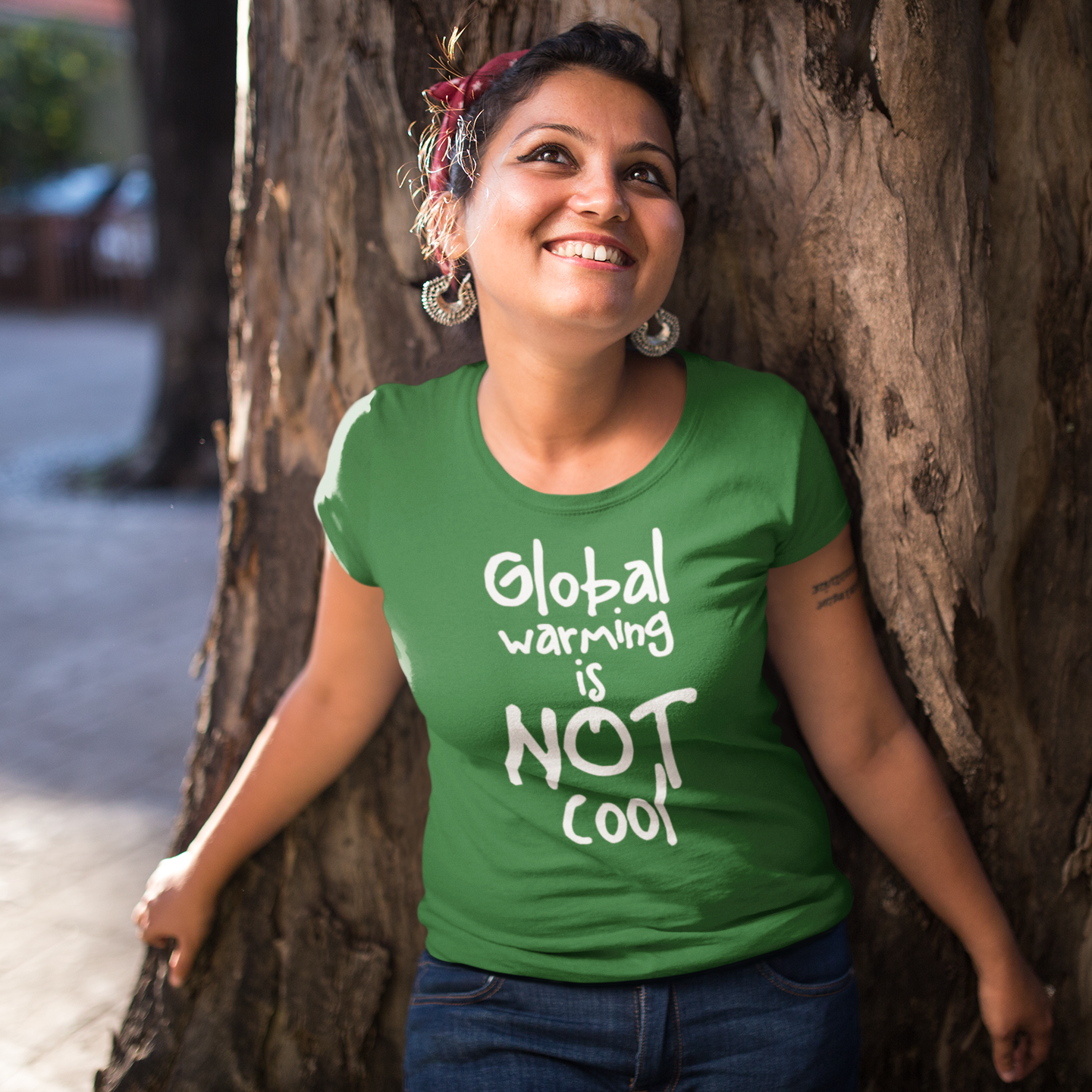 'Global warming is not cool' adult shirt