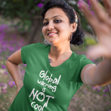 'Global warming is not cool' adult shirt