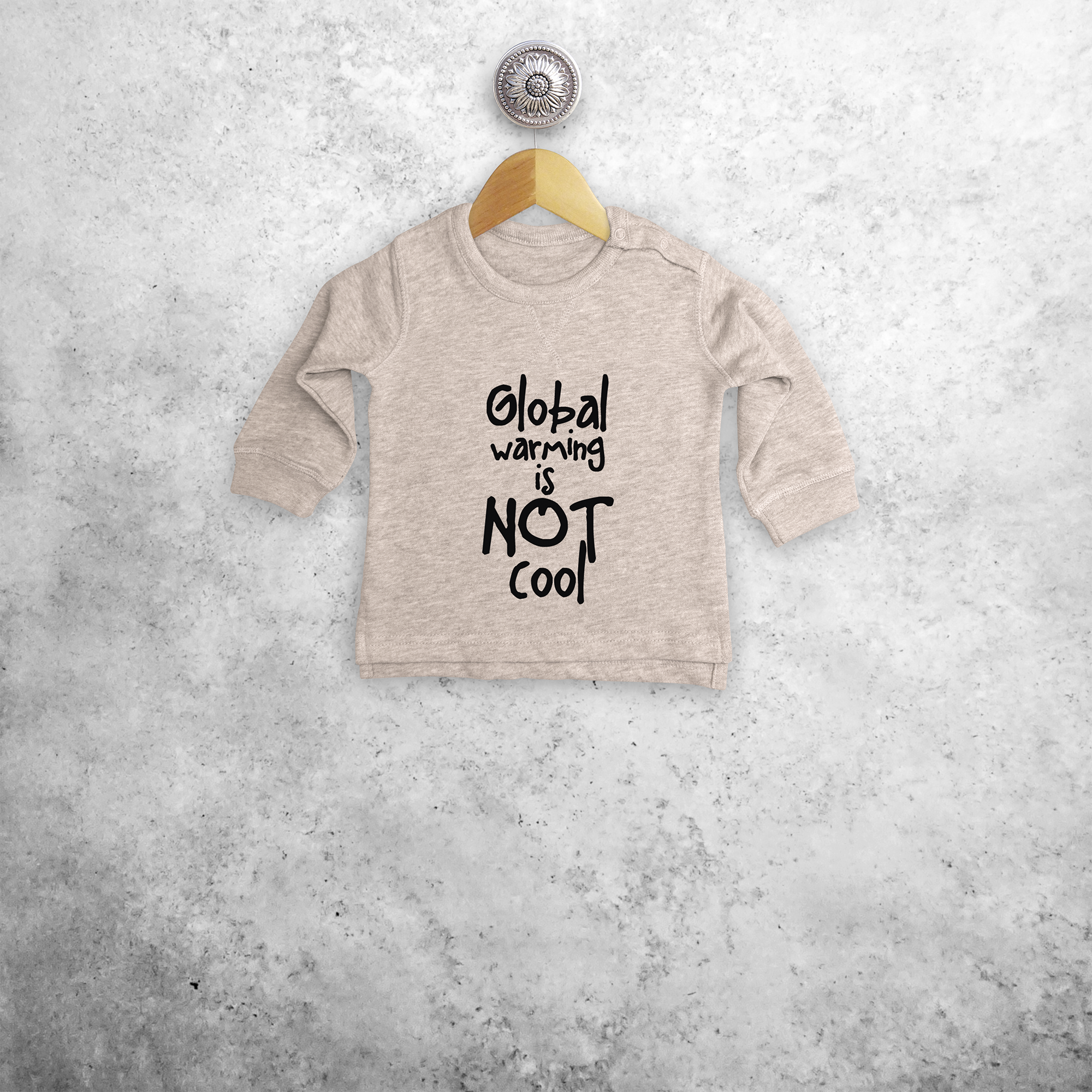 'Global warming is not cool' baby sweater
