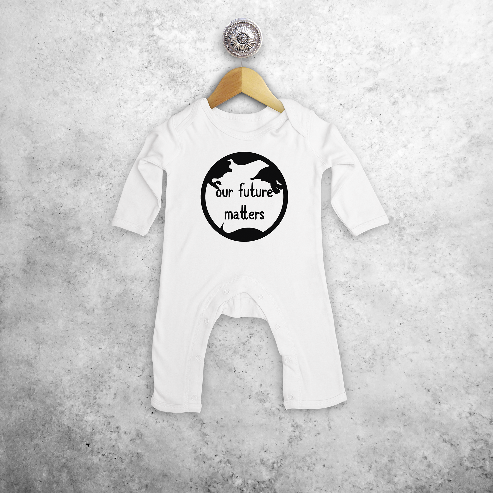'Our future matters' baby romper
