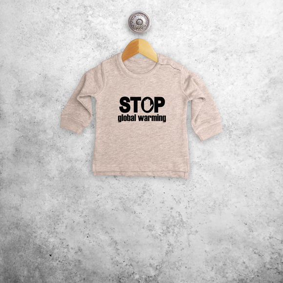 'Stop global warming' baby sweater