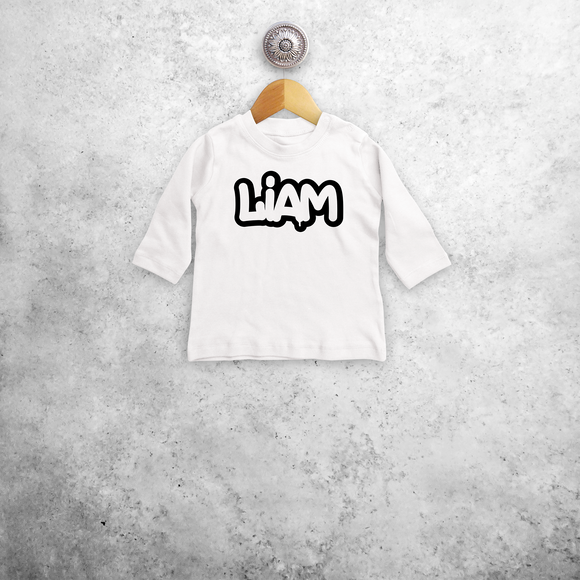 Graffiti baby shirt met lange mouwen