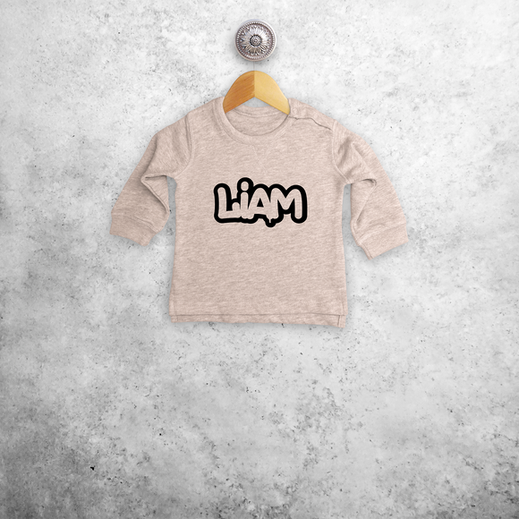Graffiti baby sweater