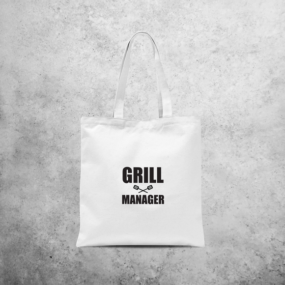 'Grill manager' tote bag