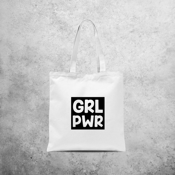 'GRL PWR' tote bag