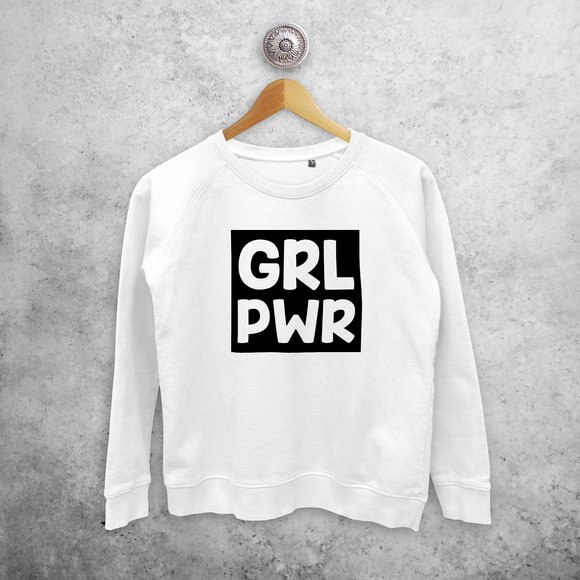 'GRL PWR' sweater