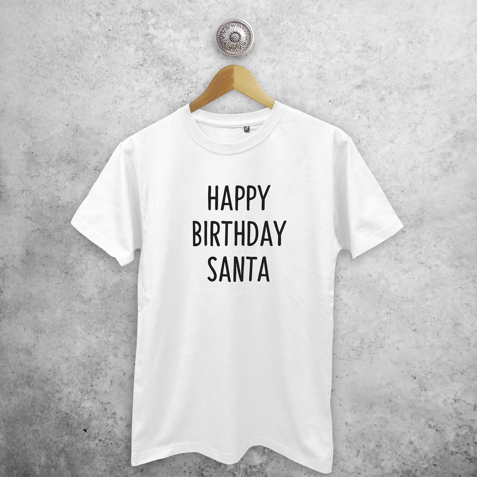 'Happy birthday Santa' volwassene shirt