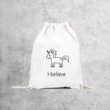 'I believe' unicorn backpack